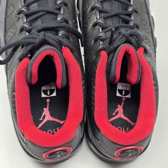 Nike Air Jordan 9 Low Golf Charcoal Men Size 8 Black True Red Shoes FJ5934-002 main image 4